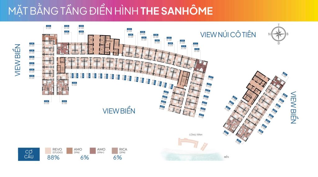 mb tầng điền hình The Sanhome Libera Nha Trang